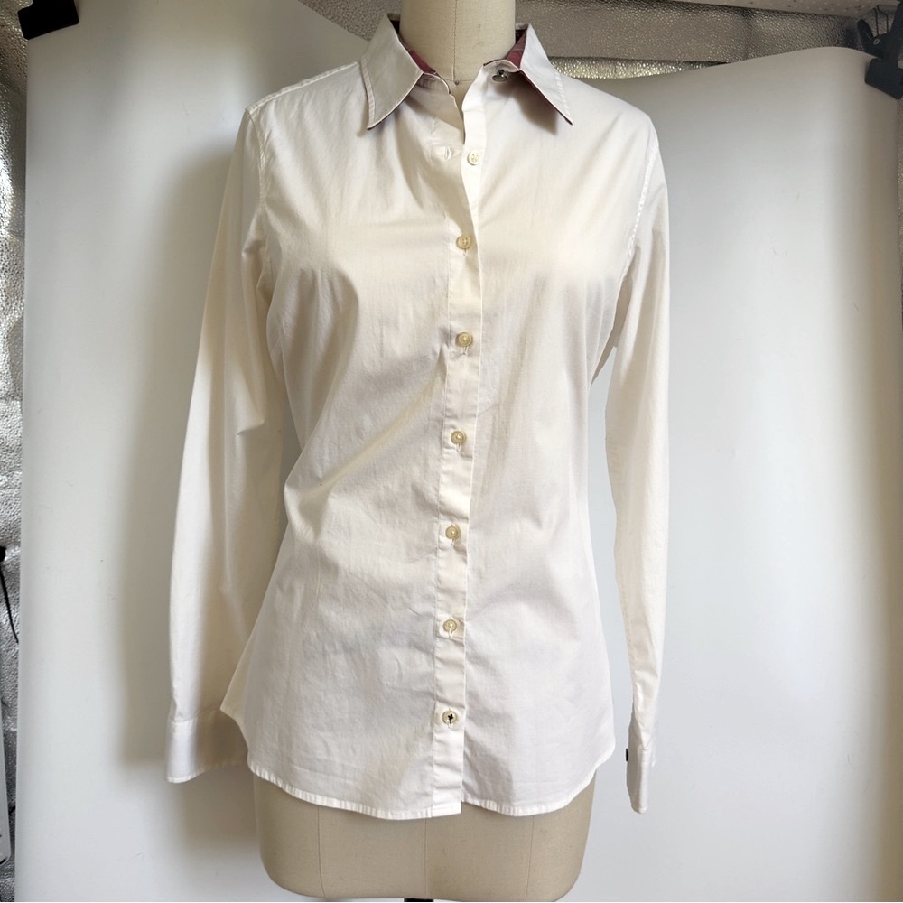 Barbour White Button Down Shirt USA size 10